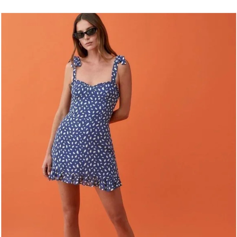 Reformation Christine dress in Moray